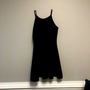 Black halter dress